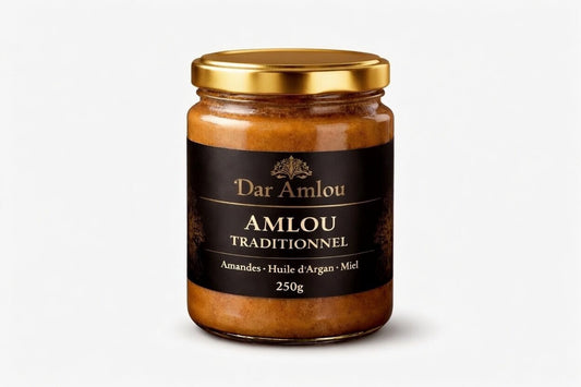 Amlou artisanal 290g – Pâte d’amandes, huile d’argan & miel